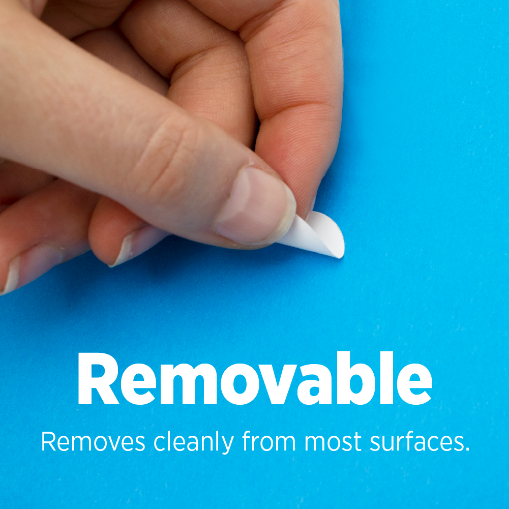 1/2" Removable Round Color-Code Sheeted Dot Pack (Standard): 1,200/Pack