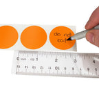 1-1/2" Removable Color-Code Round Dot Inventory Labels: 500/Roll