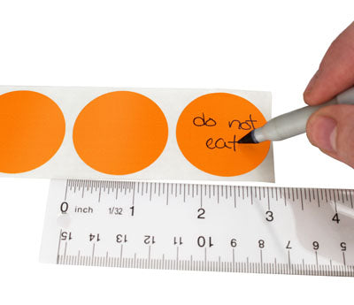 1-1/2" Removable Color-Code Round Dot Inventory Labels: 500/Roll