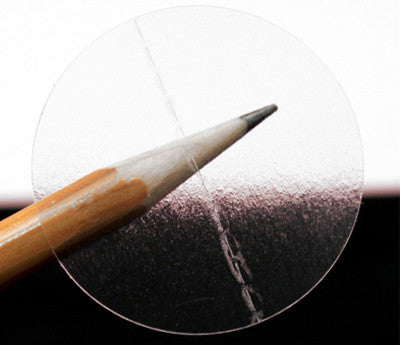 1-1/2" Crystal Clear Wafer Seals: 500/Roll - Pef. & Non-Perf.