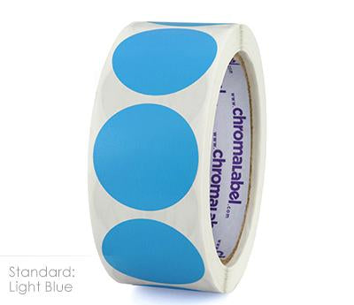 1-1/2" Removable Color-Code Round Dot Inventory Labels: 500/Roll