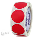 1-1/2" Removable Color-Code Round Dot Inventory Labels: 500/Roll