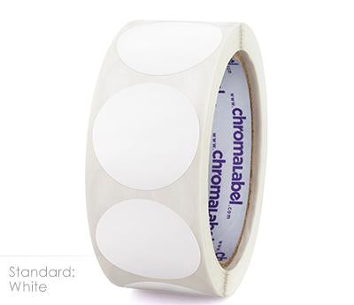 1-1/2" Removable Color-Code Round Dot Inventory Labels: 500/Roll