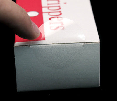 1-1/2" Crystal Clear Wafer Seals: 1,000/Roll - Pef. & Non-Perf.