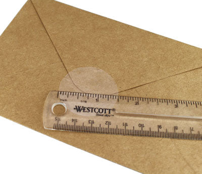 1-1/2" Crystal Clear Wafer Seals: 500/Roll - Pef. & Non-Perf.