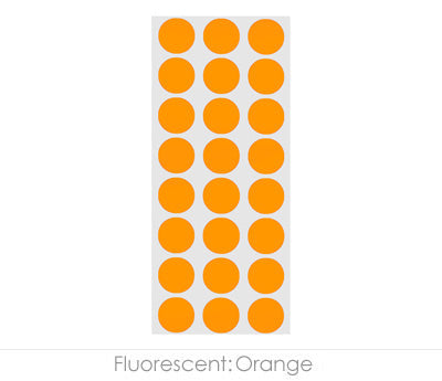 1/2" Permanent Round, Color-Code Dots: 1,200/Pack