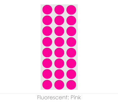 1/2" Permanent Round, Color-Code Dots: 1,200/Pack