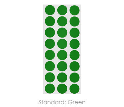 1/2" Permanent Round, Color-Code Dots: 1,200/Pack