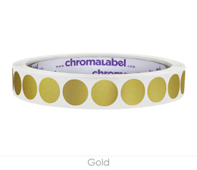 1/2" Removable Round, Color-Code Dots: 1,000/Roll