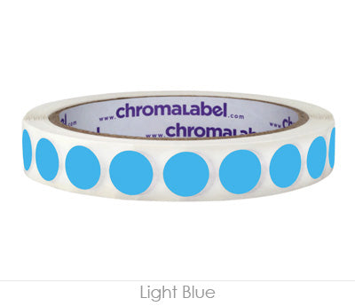 1/2" Removable Round, Color-Code Dots: 1,000/Roll