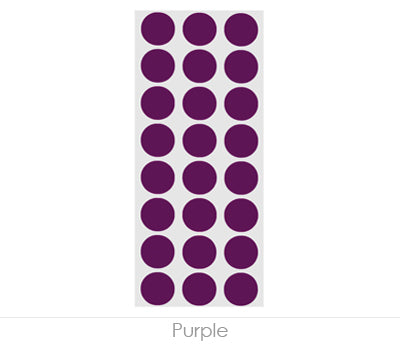 1/2" Removable Round, Color-Code Dots: 1,200/Pack