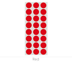 1/2" Removable Round, Color-Code Dots: 1,200/Pack