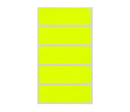 1" x 3" Rectangular Inventory Label Kit (Fluorescent): 150/Pack