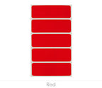 1" x 3" Removable Color-Code Rectangle Label Variety Kit (Primary Colors): 150/Pack