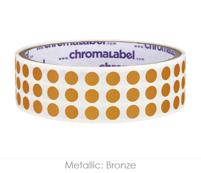 1/4" Permanent Round, Color-Code Dot Stickers: 1,000/Roll