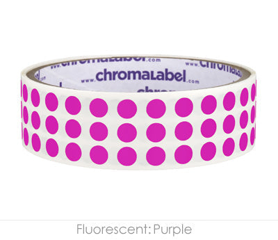 1/4" Permanent Round, Color-Code Dot Stickers: 1,000/Roll