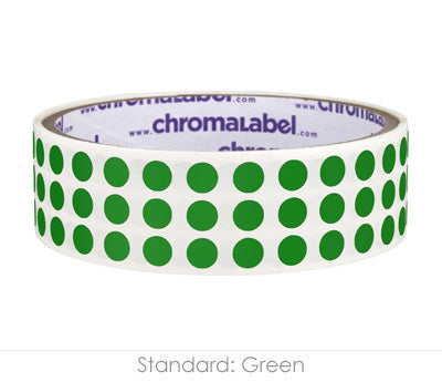 1/4" Permanent Round, Color-Code Dot Stickers: 1,000/Roll