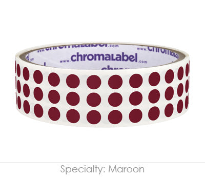 1/4" Permanent Round, Color-Code Dot Stickers: 1,000/Roll