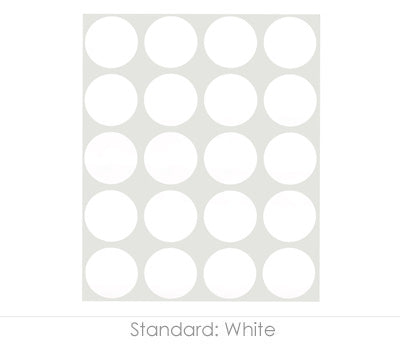 1" Permanent Round, Color-Code Dots: 1,000/Pack