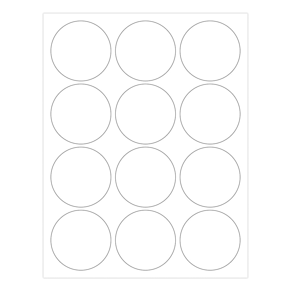 2-1/2" Printable Round Labels: 300/Pack