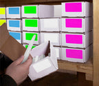 2" x 4" Color-Code Rectangle Labels: 250/Roll