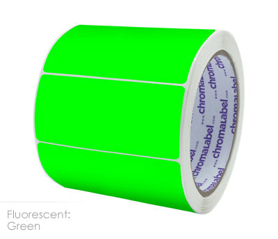2" x 4" Color-Code Rectangle Labels: 250/Roll