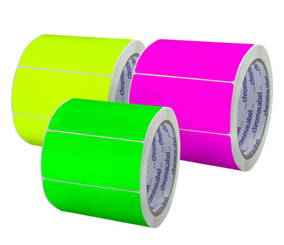 2" x 4" Color-Code Rectangle Labels: 250/Roll