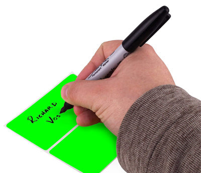 2" x 4" Color-Code Rectangle Labels: 250/Roll