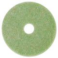 3M Low-Speed TopLine Autoscrubber Floor Pads 5000, 13" Diameter, Green/Amber, 5/Carton