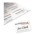 Avery Flexible Adhesive Name Badge Labels, 3.38 x 2.33, White, 160/Pack