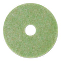 3M Low-Speed TopLine Autoscrubber Floor Pads 5000, 20" Diameter, Green/Amber, 5/Carton