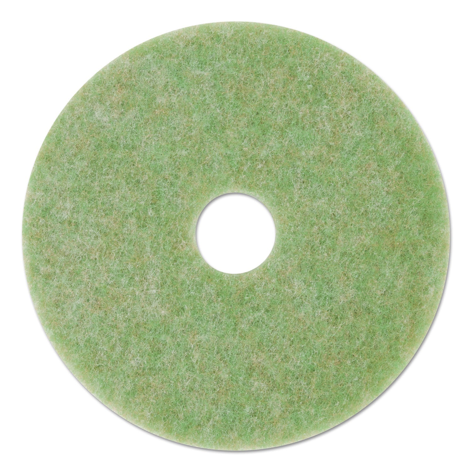 3M Low-Speed TopLine Autoscrubber Floor Pads 5000, 20" Diameter, Green/Amber, 5/Carton