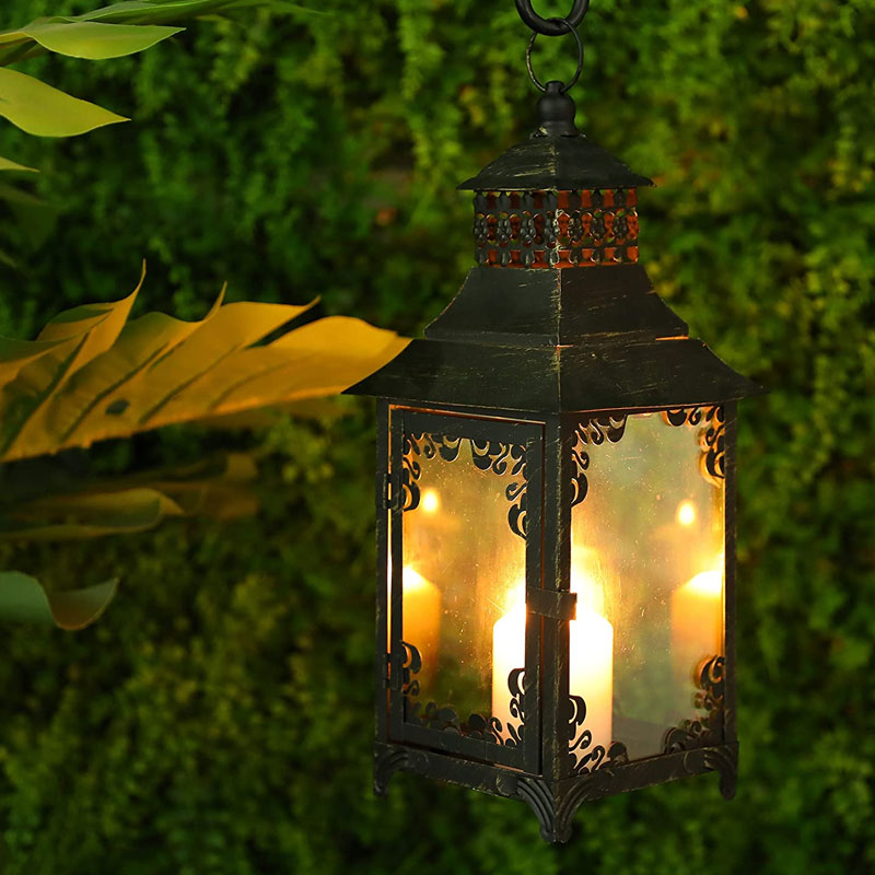14.5'' High  Vintage Style Candle Lantern