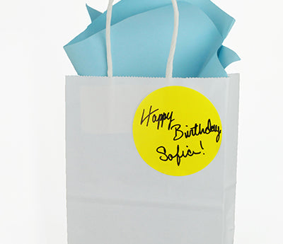 3" Permanent Round Color Coding Sheeted Dot Kit (Primary): 100/Pack