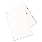 Avery Big Tab Printable White Label Tab Dividers, 5-Tab, 11 x 8.5, White, 20 Sets