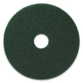 Americo Scrubbing Pads, 20" Diameter, Green, 5/Carton
