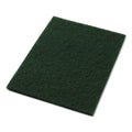 Americo Scrubbing Pads, 14 x 20, Green, 5/Carton