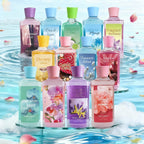 12 Scents,9.98 Oz. Unisex Shower Gel,body Wash. Large Size, Gently Cleanses And Moisturizes, Enriched With Aloe Vera And Vitamin E. Floral, Fruity, And Musky Notes. Perfect For Everyday Use Or Dates.