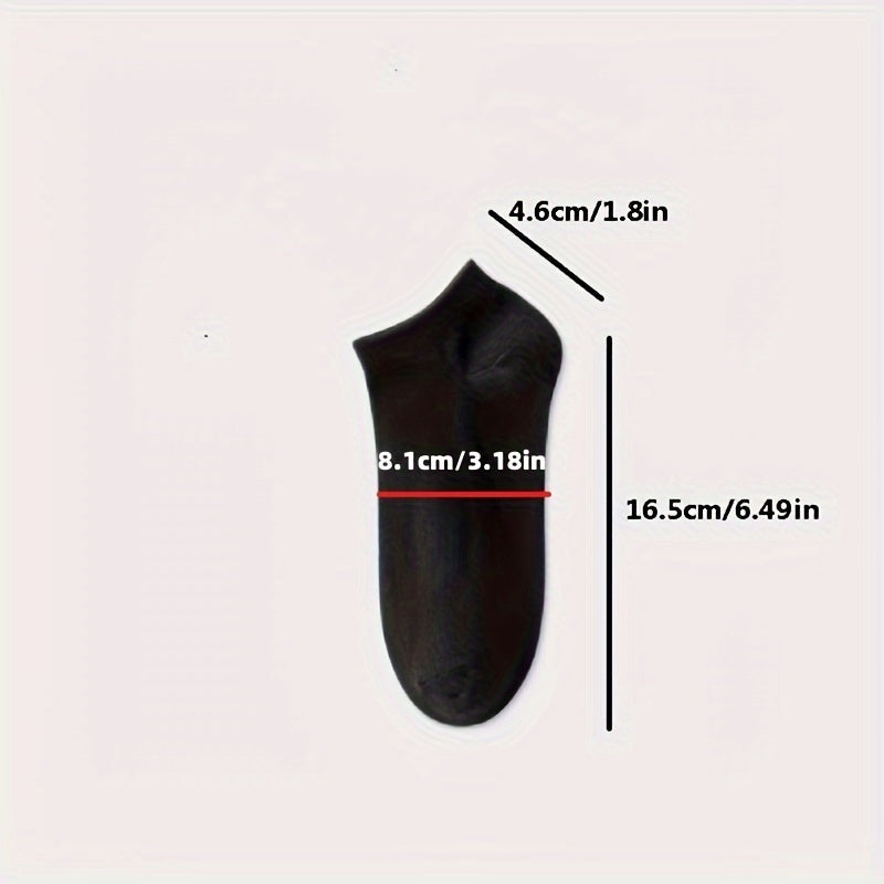 1/5/10/20/30 Pairs Essential Ankle Socks - Soft, Lightweight, Low-Cut, All-Match, Comfortable Women's Stockings & Hosiery
