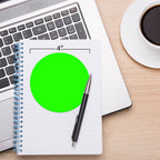 4" Permanent Round, Color-Code Dots: 100/Pack