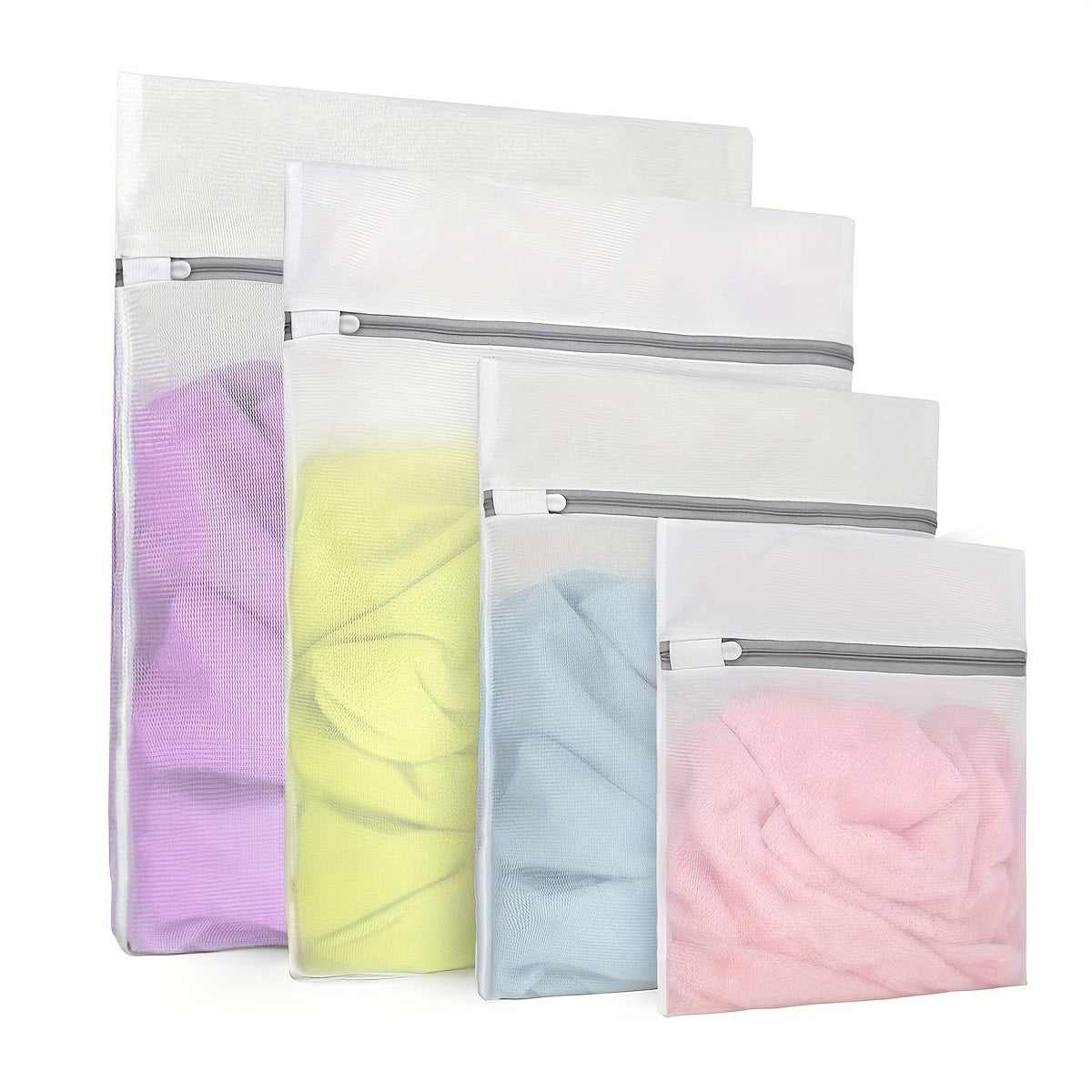 1/2/3/5pcs Delicate Laundry Bag - Protects Underwear, Bras, Socks, and Clothing in Washing Machine - Travel Storage Bag Included
