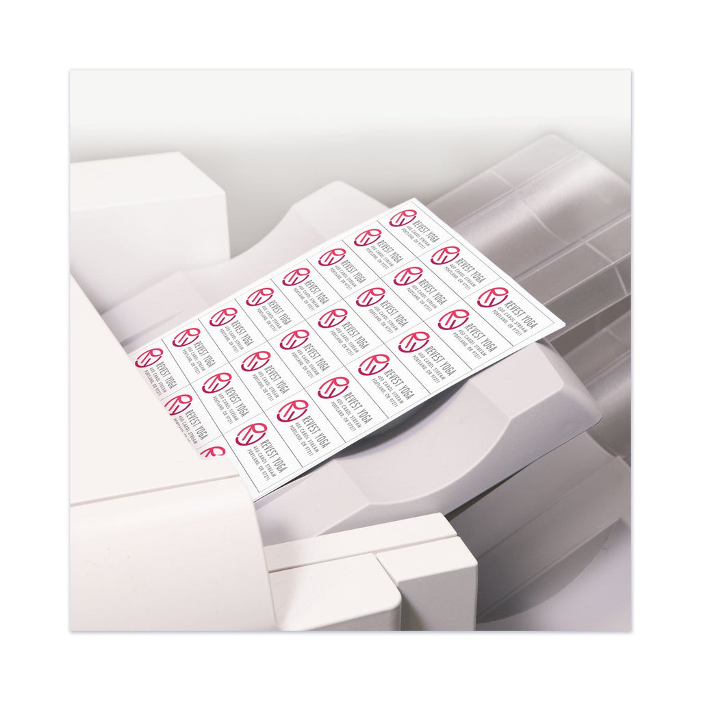 Avery Copier Mailing Labels, Copiers, 1.38 x 2.81, White, 24/Sheet, 100 Sheets/Box
