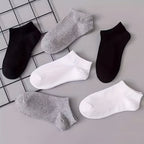 1/5/10/20/30 Pairs Essential Ankle Socks - Soft, Lightweight, Low-Cut, All-Match, Comfortable Women's Stockings & Hosiery
