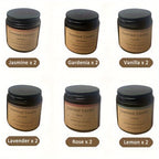 12-Pack Scented Candle Set, 100g (3.53oz) Home Smokeless Candle, 30 Hours Burning Time, Home Aromatherapy, Black Glass Gift Box Set, Wedding, Birthday, Halloween, Thanksgiving, Christmas, Mom, Friend, Wife, Sister, Women's Ho