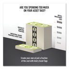 Avery PermaTrack Tamper-Evident Asset Tag Labels, Laser Printers, 2 x 3.75, White, 8/Sheet, 8 Sheets/Pack