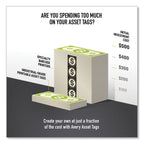 Avery PermaTrack Metallic Asset Tag Labels, Laser Printers, 2 x 3.75, Silver, 8/Sheet, 8 Sheets/Pack