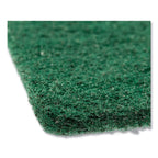 AmerCareRoyal Medium-Duty Scouring Pad, 6 x 9, Green, 10 Pads/Pack, 6 Packs/Carton