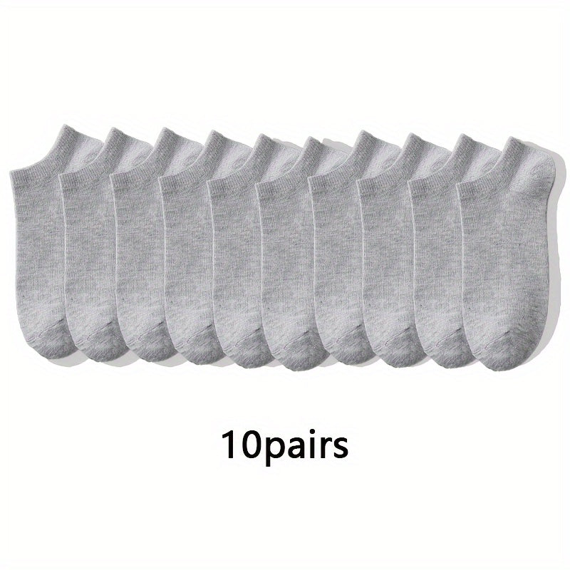 10/20/30 pairs Men's 10/20/30 Pairs Compression Sports Socks, Sweat-Wicking, Anti-Odor, Non-Slip for Running, Basketball, Fitness