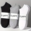 15 Pairs Unisex Low Cut Socks - Fashionable Solid Colors, Ultra-Soft & Featherweight - Ideal for Everyday Wear, Versatile Ladies & Gents Stockings & Hosiery Value Pack