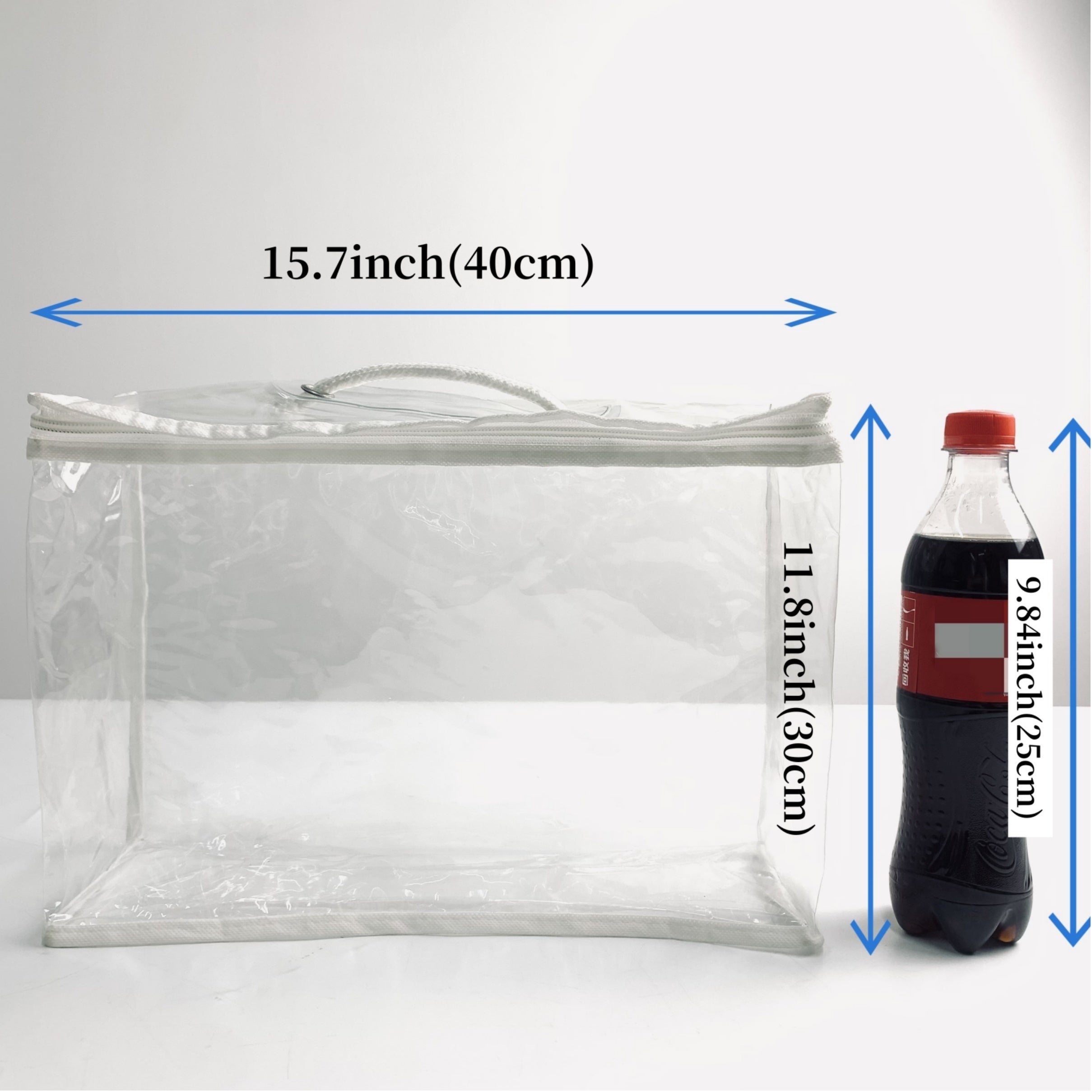 1pcs/2pcs 2-Pack Transparent PVC Travel Makeup Bag, Waterproof Cosmetic Pouch for Travel, Portable Quilt Blanket Storage Bag